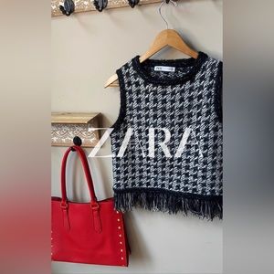 10. Zara wool/poly blend vest M